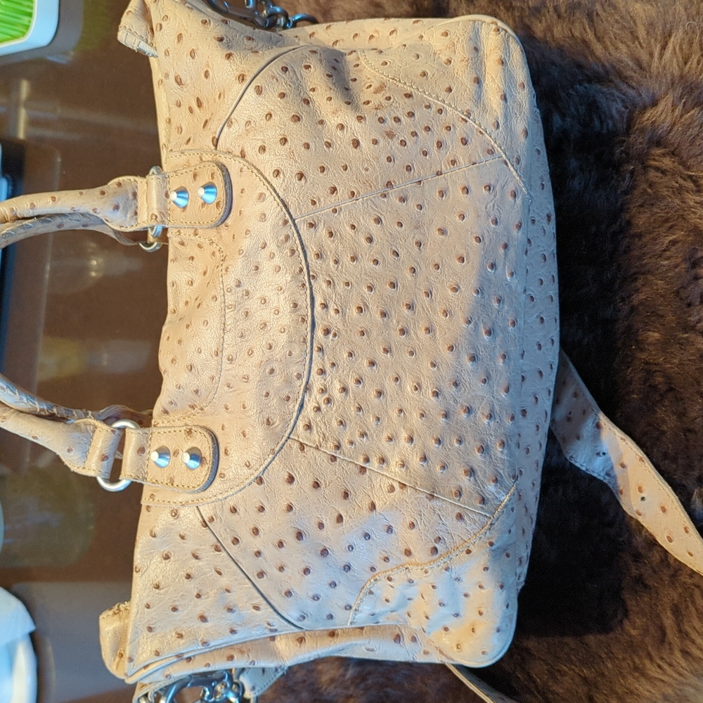 Liebeskind Berlin leather faux ostrich satchel - Picture 4 of 16